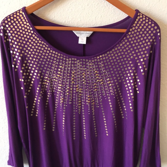 Christopher & Banks Embellished Blouse - Picture 1 of 12